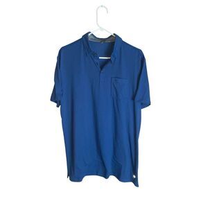 Anderson Ord Blue Performance Polo Shirt Men’s Large Short Sleeve Stretch AO Log